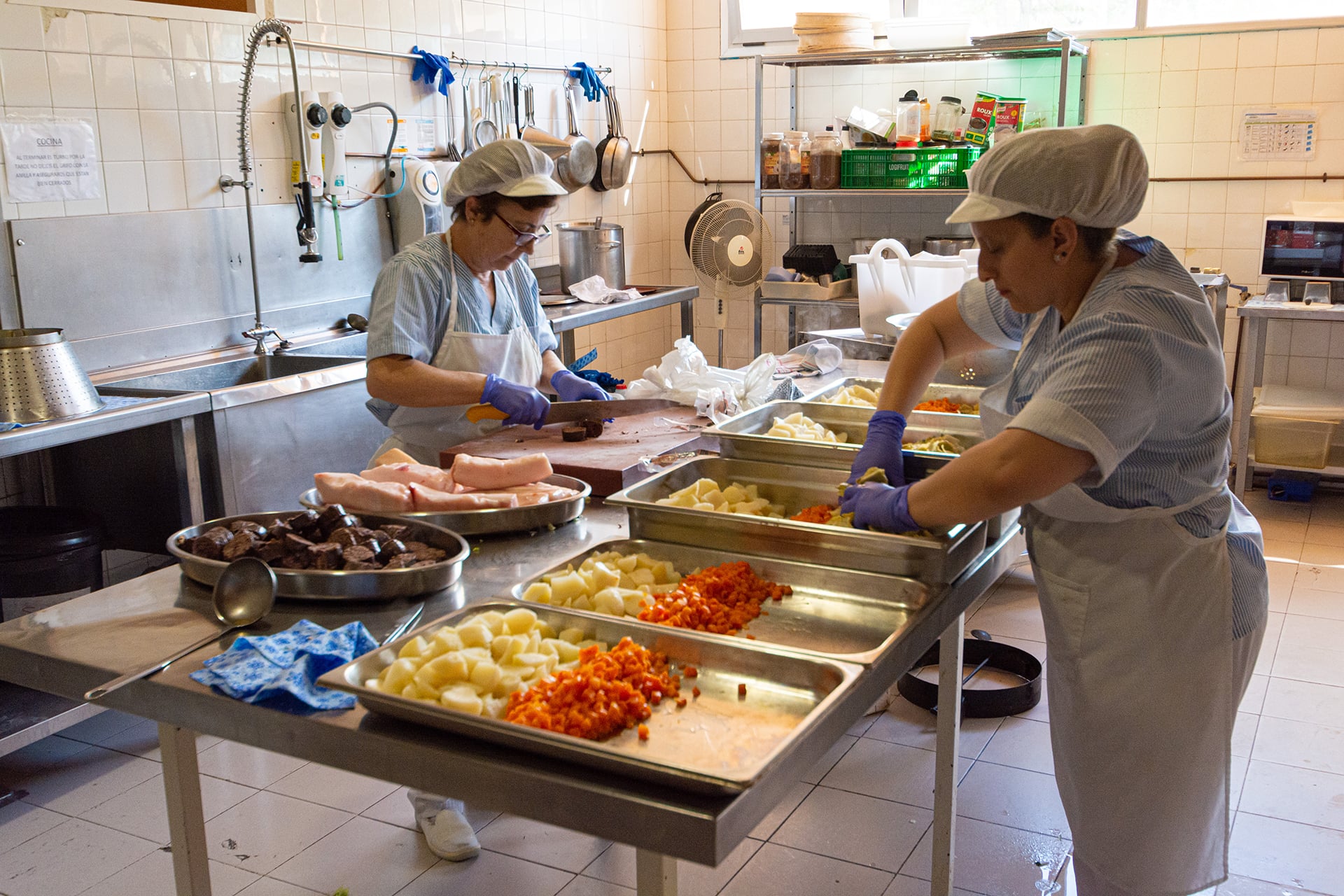 Cocina de la Residencia Juan Pablo II